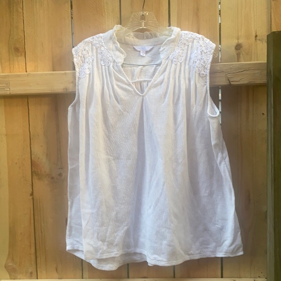Time and Tru Tops - Time and Tru crochet top sz. L
